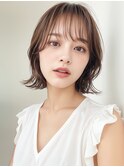 耳かけナチュラル切りっぱなしボブレイヤー上尾20代30代40代