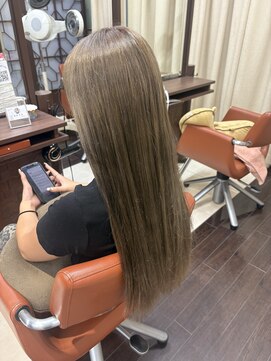 ウィーブ 成田店(Weve) くびれヘア/アプリコットオレンジ/ハイライトカラー/成田