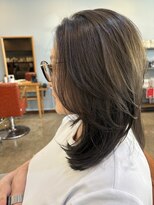 スアバイキキ(SuA by kiki.)&nbsp;アプリコットオレンジ/ハイライトカラー/奥ゆきショート[千葉]