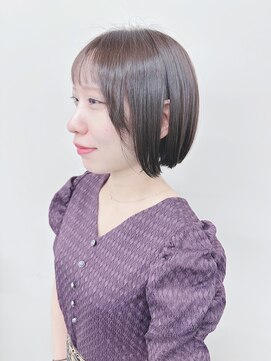 モリオ(morio) *内巻きボブ顎ラインボブぱっつんボブ切りっぱなしボブ軽めボブ