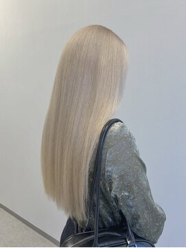 ヘアーメイクブランニュー セントラル 西大寺店(hair make Brand new central) ホワイトベージュ艶感ケアブリーチ透明感20代奈良西大寺