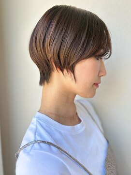 カバーヘア ブリス 北浦和(COVER HAIR bliss) 30代40代小顔モカブラウンショート◎ひし形ハンサムp北浦和