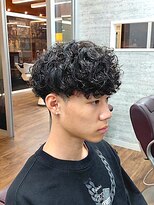 kaming 【外国人風】ツーブロックマッシュスペインカールパーマ