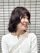 マッシュ アドベ 八戸ノ里(MASHU ADOBE)&nbsp;パーマ／レイヤー／顔まわり／レッドカラー