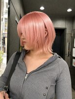 フェイス 石川町 (FACE)&nbsp;春っぽさ全開◎ブリーチベースのペールピンクボブ♪