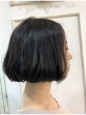 ナチュラルボブ×アイスブルー