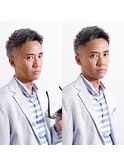 MEN'S HAIR かき上げヘア サイドパート 韓国マッシュ
