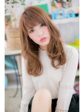 ミック ヘアアンドビューティー 大山店(miq  Hair&Beauty) 甘辛★Aラインエアリーカール外国人風オレンジブラウンa1