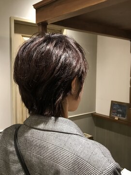 ムーン(moon) #縮毛矯正#ストレート#ミニウルフ#テラコッタ#くすみブルー