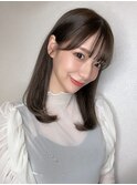 テラコッタ/韓国風ヨシンモリ/流れるレイヤー/前髪カール[銀座]