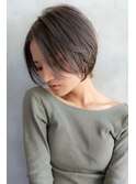 大人かわいい前髪セシルカットココアブラウンフリンジウェーブ