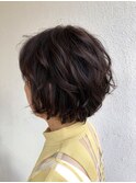 40・50代からのマダムスタイル ×グレイカラー×ウェーブパーマ