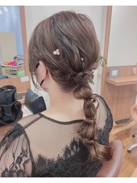 ルシードスタイルビーシャイン(LUCIDO STYLE B SHINE) 豊橋ビーシャイン★お呼ばれヘア編み下ろしアレンジ