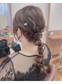 豊橋ビーシャイン★お呼ばれヘア編み下ろしアレンジ