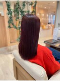 艶髪 ワインレッドカラー 10代20代