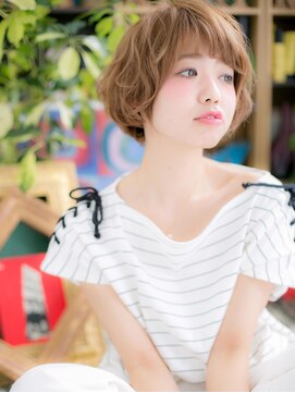 カバーヘア イヴ 戸頭店(COVER HAIR EVE) アシンメトリー外国人風春パーマ小顔ボブルフc5戸頭20代30代40代