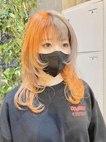 カリーナコークス 原宿 渋谷(Carina COKETH) オレンジ/ウルフカット/インナーカラー/ダブルカラー/レイヤー