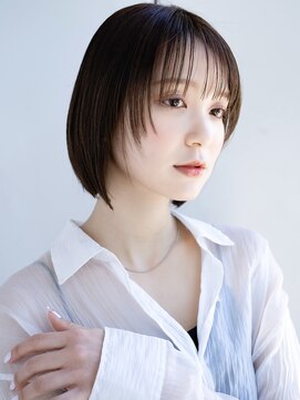エインアンリー 表参道(AIN.ANLY.) 薄めバング切りっぱなしボブ美髪フェイスレイヤーハッシュカット