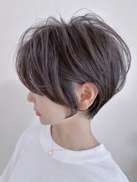 アナザヘアー なんば 高島屋前店(ANAZA hair) 耳かけショート＆ダークアッシュ