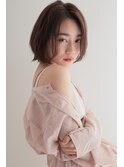 【Lond佐野】ボブルフ 黒髪ネビージュ小顔ワンレンショート