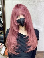 ダンク(DUNK)&nbsp;ピンク×レイヤーカット