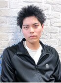 スパイキーアップバングショートウルフ