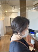 40代人気　ひし形レイヤーボブ