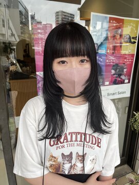 リル 茅ヶ崎(Liru:) 【河野凜】ざくざくレイヤー×ダークグレー