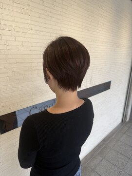 マッシュショート／レッドブラウンカラー/イルミナカラー