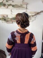 ヘアセットサロンエッジ(Edge) 撮影ヘアにレトロなフィンガーウェーブヘア