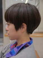 ピークアブー 原宿ハラカド(PEEK-A-BOO)&nbsp;直毛多毛量多い襟足浮く絶壁解消マッシュショート髪質硬い