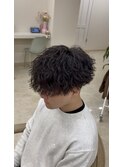 マッシュ×ツイストスパイラルパーマ