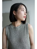 エインアンリー 明治神宮前(AIN.ANLY.)&nbsp;ボブ、大人ボブ、ミニボブ、黒髪、地毛カラー、ニュアンスカラー