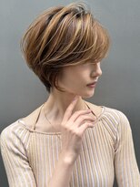アリエッタ ギンザツー(ARIETTA GINZA2) 大人可愛いひし形ショートボブ20代30代40代小顔ハイライト銀座