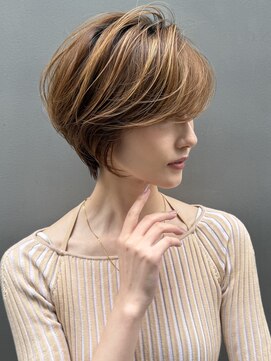 アリエッタ ギンザツー(ARIETTA GINZA2) 大人可愛いひし形ショートボブ20代30代40代小顔ハイライト銀座