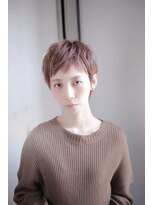 ミューク ハッピーヘアライフ 寺田町北口店(ｍieuxque happyhairlife) ピンクベージュショート【mieuxque】寺田町/阿倍野/天王寺