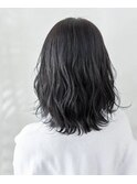 小顔セミウェットウェーブピンクベージュハイライトカラー