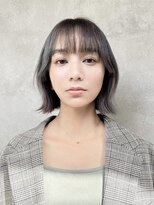 ボブでもくびれヘア◎グレージュカラー