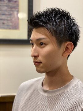 プレミアムバーバー 目黒店(PREMIUM BARBER produce by HIRO GINZA) ツーブロックアップバングショート