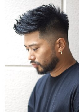 メリケンバーバーショップ フクオカ(MERICAN BARBERSHOP FUK) スキンフェードツイストスパイラルセンターパートサイドパート24