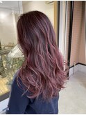 #ハイライト#ピンク#ロングヘア