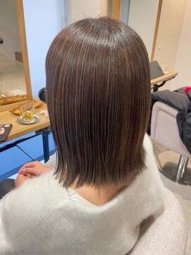 ソーホーヘアーアンドボタニカル 大橋店(SOHO hair & botanical) ロブ/20代/30代/40代/白髪ぼかしハイライト