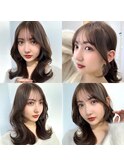 今のトレンド似合わせ顔まわりレイヤー　人気のヘアスタイル！