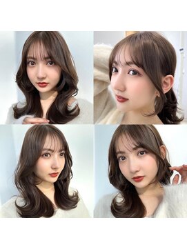 アフロートリノ(AFLOAT Leino) 今のトレンド似合わせ顔まわりレイヤー　人気のヘアスタイル！