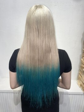 アンク クロス 池袋北口店(ANKHCROSS) ホワイトベージュグラデーション