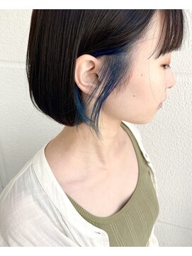 キーゴ 博多(KY-GO.) 耳にかけても可愛いBob/ インナーカラー