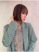 韓国bob/切りっぱなしボブ/前髪あり/髪質改善/清澄白河/錦糸町
