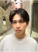 艶センターパートニュアンスパーマカルマパーマダークアッシュ