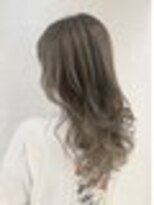 アロマ ヘアルーム 池袋店(AROMA hair room)&nbsp;ウェーブヘア大人ハイライトアッシュカラー/池袋/池袋東口