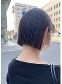 20代30代ミニボブココアブラウン小顔美肌ストレート丸み